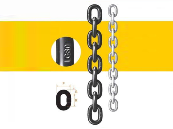 EN818-2-G80-22x66標準起重鏈條